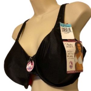 PLAYTEX Secrets Signature Uplift Underwire Black Bra Womens Plus Size 42C